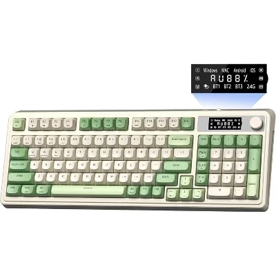 Мембранная игровая клавиатура AULA S99Pro, RGB, зелёная