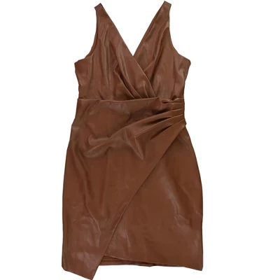 Женское платье-футляр GUESS из искусственной кожи
