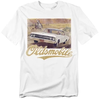 Мужская футболка Oldsmobile Western белого цвета