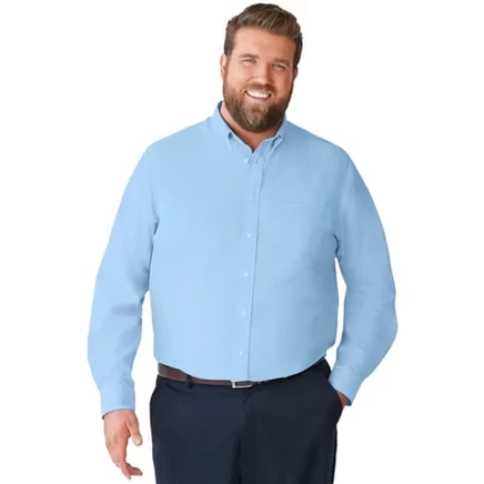 Tall Wrinkle-Free Long-Sleeve Dress Shirt Big 20 / 35-36 / sky blue