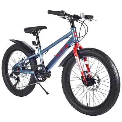 Детский горный велосипед Zeus & Ruta 20″, 7-скор., серый