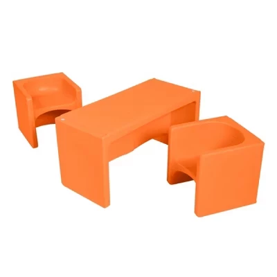 Детский набор мебели ECR4Kids Tri-Me, оранжевый