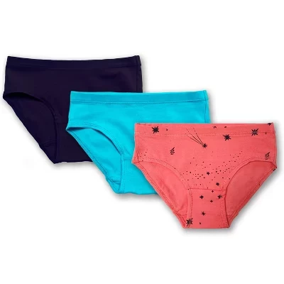 Нижнее белье из органического хлопка для девочек Fair Trade 3-pack coral shooting star combo