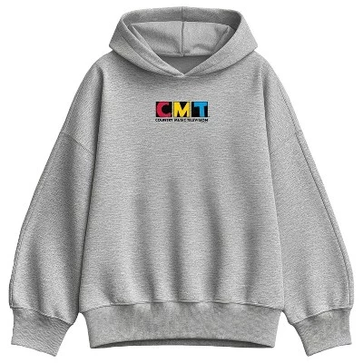 Women's -  - Stamp Logo Oversized Fleece Hoodie Sweatshirt athletic heather