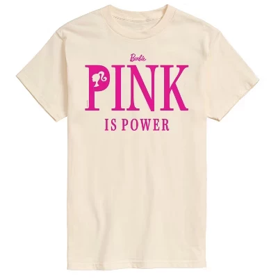Мужская футболка с коротким рукавом Pink is Power с графическим рисунком кремового цвета