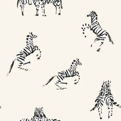 Обои Tempaper Zebras In Love самоклеящиеся, многоцветные