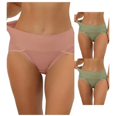 Женские трусы Allegra K, 3 шт., зеленые