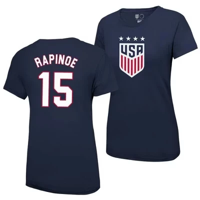 Женская спортивная футболка USWNT Megan Rapinoe с надписью 