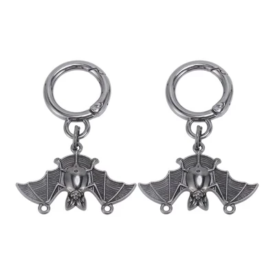 Шармы Unique Bargains на шнурки, летучая мышь, черные
