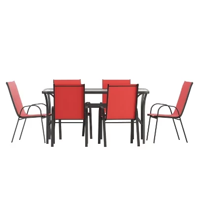 Комплект мебели Flash Furniture Brazos, 7 предметов, красный