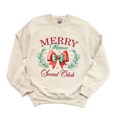Женская толстовка с рисунком Coquette Merry Mama Social Club dust
