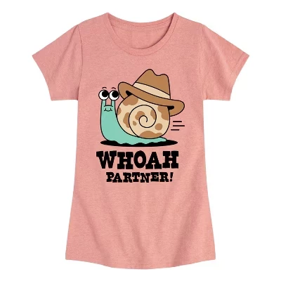 Приталенная футболка Whoah Partner Snail Cowboy с коротким рукавом и графическим принтом