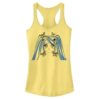 Юниорки Женские Lost Gods Butterfly Anime Face Racerback Майка-банан
