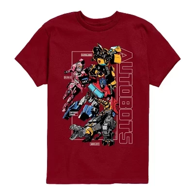 Футболка для мальчиков Transformers Autobots, гранатовая