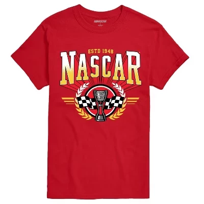 Мужская футболка Nascar Collegiate с принтом, красная