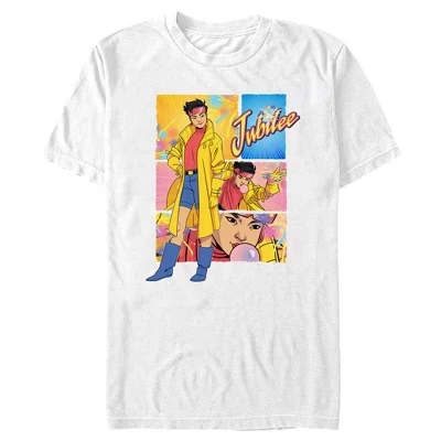 Мужская футболка Marvel: '97 Jubilee Poses с портретом, белая