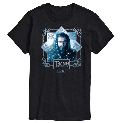 Мужская футболка The Hobbit Торин Дубощит, черная