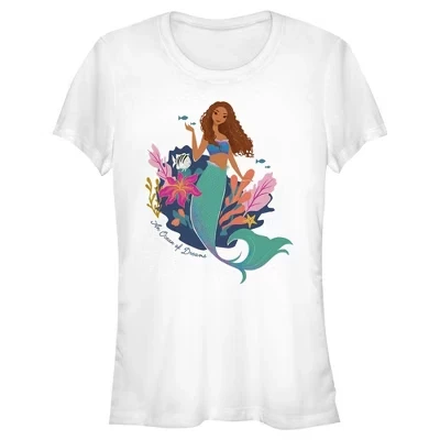 Женская футболка The Little Mermaid Ariel An Ocean of Dreams, белая
