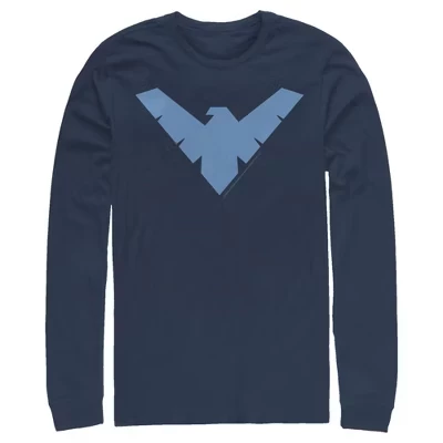 Мужской лонгслив DC Comics Batman Nightwing Logo, синий