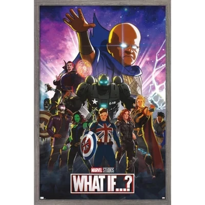Постер в рамке Trends International Marvel What If?, под дерево