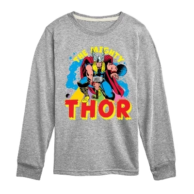 Thor The Mighty Long Sleeve Graphic T-Shirt athletic heather