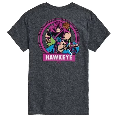 Мужская футболка с коротким рукавом с логотипом Hawkeye Circle и графическим рисунком heather charcoal