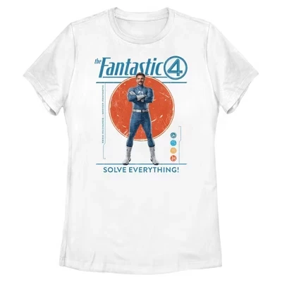 Женская футболка Marvel «Фантастическая четверка», белая