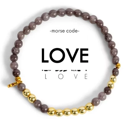 Браслет Ethic Goods Love, золотой и дымчатый