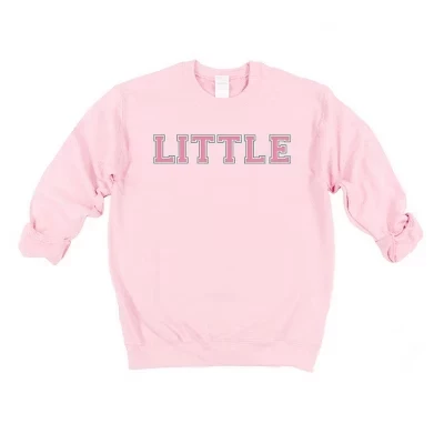 Женская толстовка с рисунком Little Varsity pink