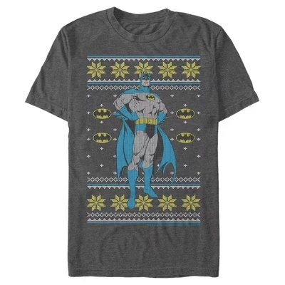Мужская футболка DC Comics Batman, Темный рыцарь, серый меланж