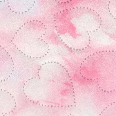 Косметичка Heart Tie-Dye, 1 шт., розово-красная
