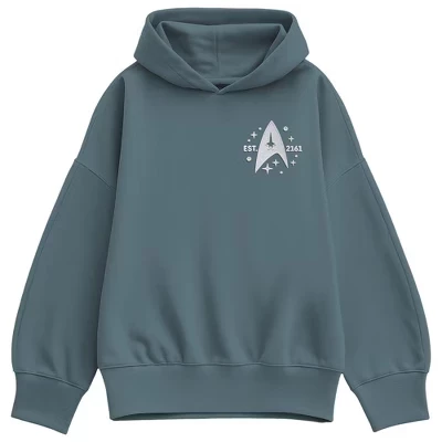 Женская толстовка с капюшоном из флиса оверсайз Starfleet Academy Letterman с капюшоном из флиса оверсайз