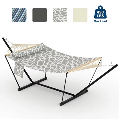 Гамак SunnyFurn с каркасом на 2 человека, серый