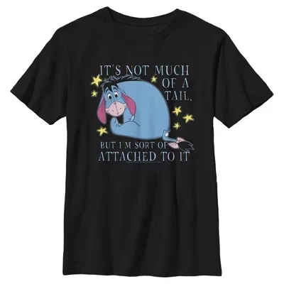 Футболка для мальчиков Winnie the Pooh Eeyore, черная