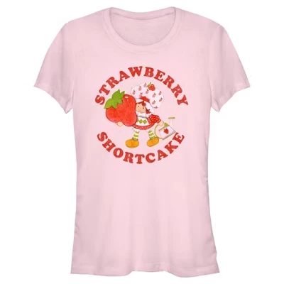 Подростковая футболка Strawberry Shortcake Center Berry, светло-розовая