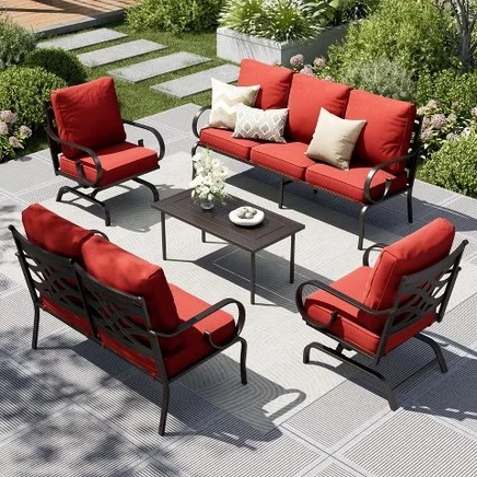 Комплект уличной мебели Captiva Designs, 5 предметов, красный