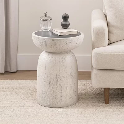 Столик Royal Hampton круглый, цемент, 14″, серый