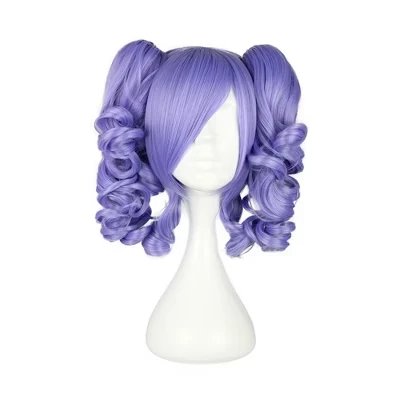 Женский парик Unique Bargains кудрявый хвост 14″ с сеткой, фиолетовый