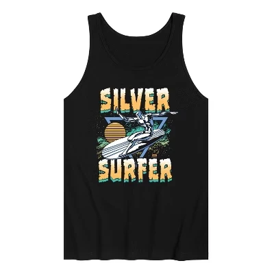 Мужская майка Fantastic Four Silver Surfer 80s, черная