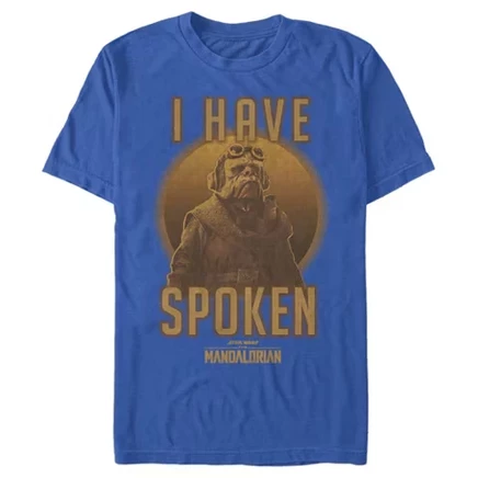Мужская футболка The Mandalorian Kuiil I Have Speaked королевского синего цвета