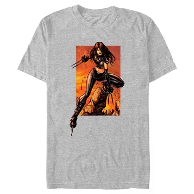 Мужская футболка Marvel '97 X-23 Sunset Shot athletic heather