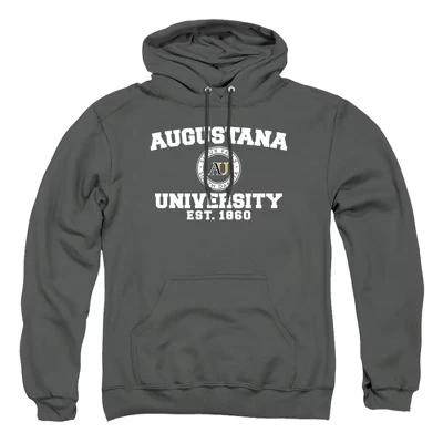 Унисекс худи NCAA Augustana, круглый логотип, черное