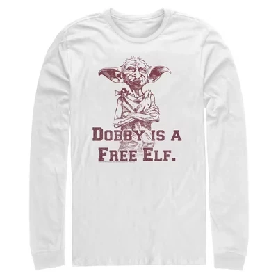 Мужская рубашка Dobby - это свободная рубашка Elf с длинным рукавом белого цвета