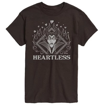 Мужская футболка с коротким рукавом и рисунком Maleficent Heartless коричневого цвета