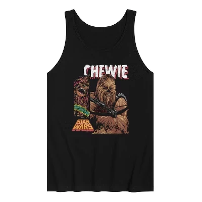 Мужская майка с рисунком Chewie Boxes, черная