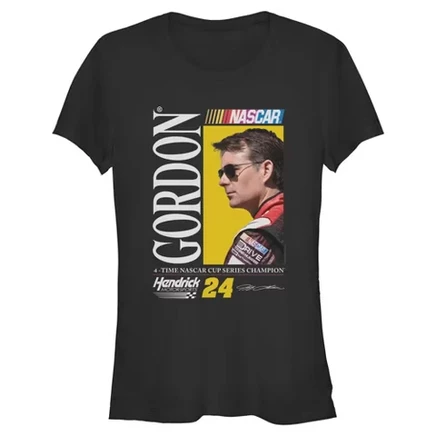 Женская футболка чемпиона серии Jeff Gordon Cup Series среди юниоров черная
