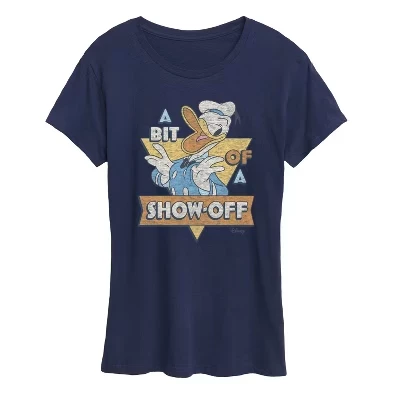 Женская футболка с коротким рукавом и графическим рисунком Donald Bit Of Show Off