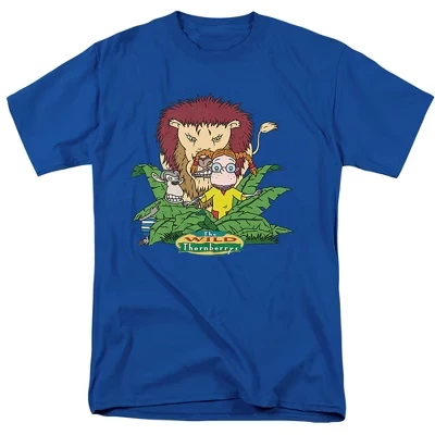 Футболка для взрослых Wild Thornberrys Sneak Attack королевского синего цвета