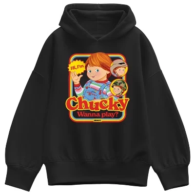 Женское худи Chucky Wanna Play, черное