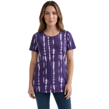 violet variegated tie dye